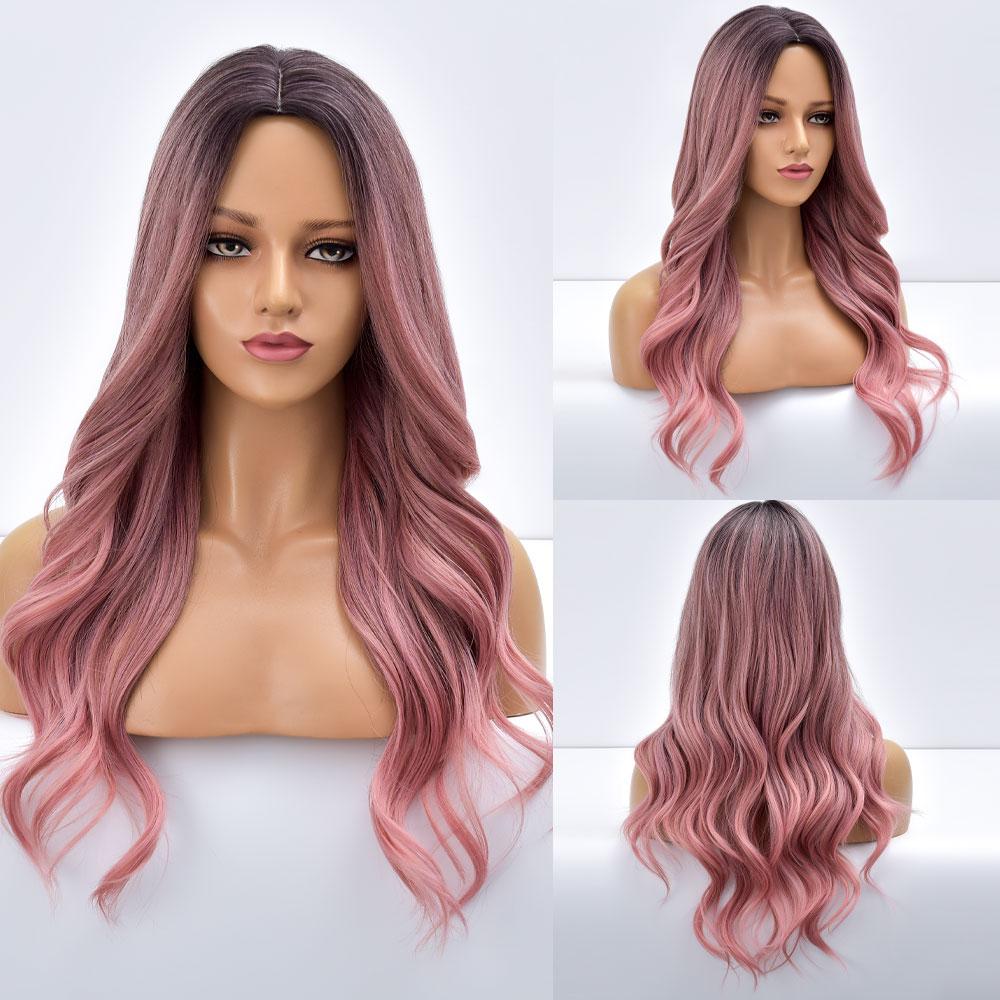 Blonde Body Wave Synthetic Wigs For Women Long Wave White Lolita Cosplay Party Natural Heat Resistant Hair Pelucas De Mujer