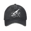 Vintage Guitar Baseball Cap New Vintage Washed Cotton Baseball Cap Parent Kids Sun Hats