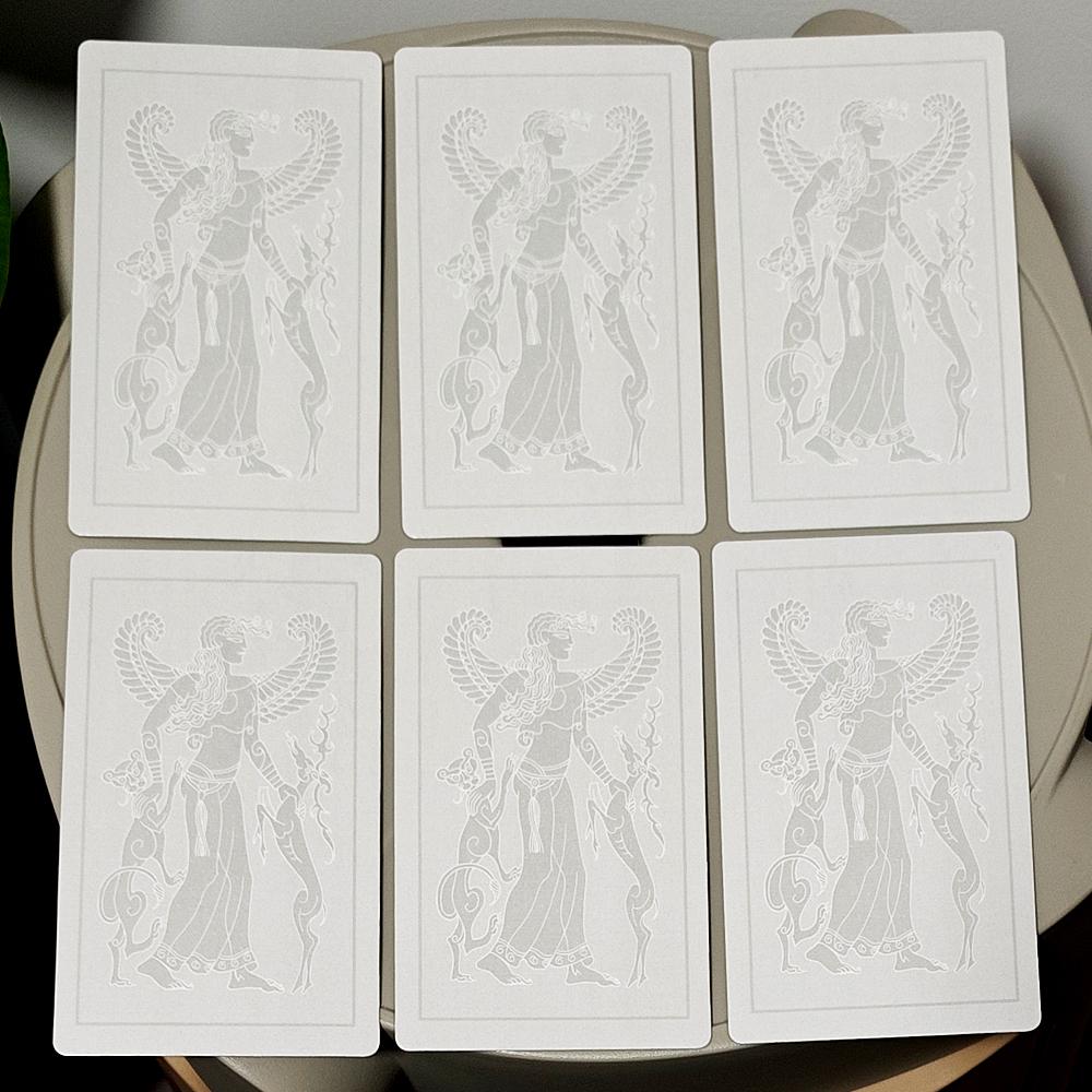 12x7cm Lascia che le Fasi Lunari Guidino la Tua Vita 72 Carte Oracolari Spagnole Stampate su Cartoncino a Doppia Rilievo