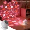 Love Heart Projection Lamp Romantic 360 Degree  Adjustable Heart Projector Light For Wedding Proposal Birthday Party Bedroom Decor