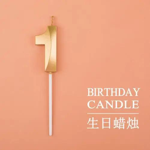 New 0 1 2 3 4 5 6 7 8 9 Cake Topper Kids Girls Boys Baby Party Supplies Colorful Decoration Wedding Birthday Number Cake Candles