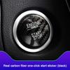 Carbon Fiber Car One-Click Start Stop Switch Ignition Buttons Cover For Mercedes Benz C Class W205 GLC X253 2015-