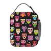 Cartoon Cute Animal Owl Insulated Lunch Bag Resuable Thermal Oxford Lunch Box Portable Cooler Bento Bags for Picnic Beach Travel