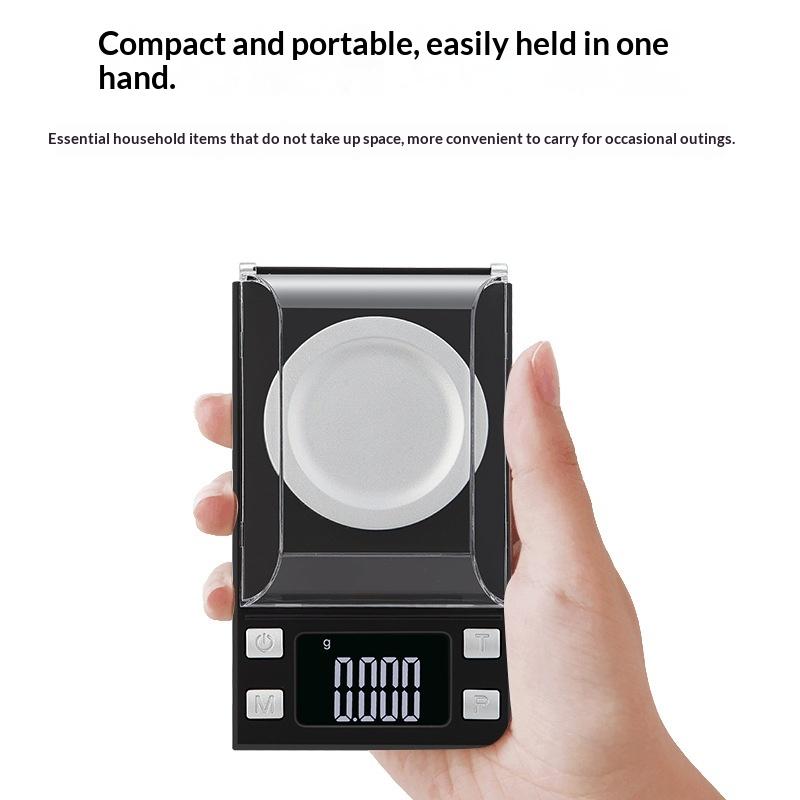High Precision 0.001G Jewelry Pocket Scale Digital Carat Diamond Milligram Weighing Balance For Ingredients And Gems