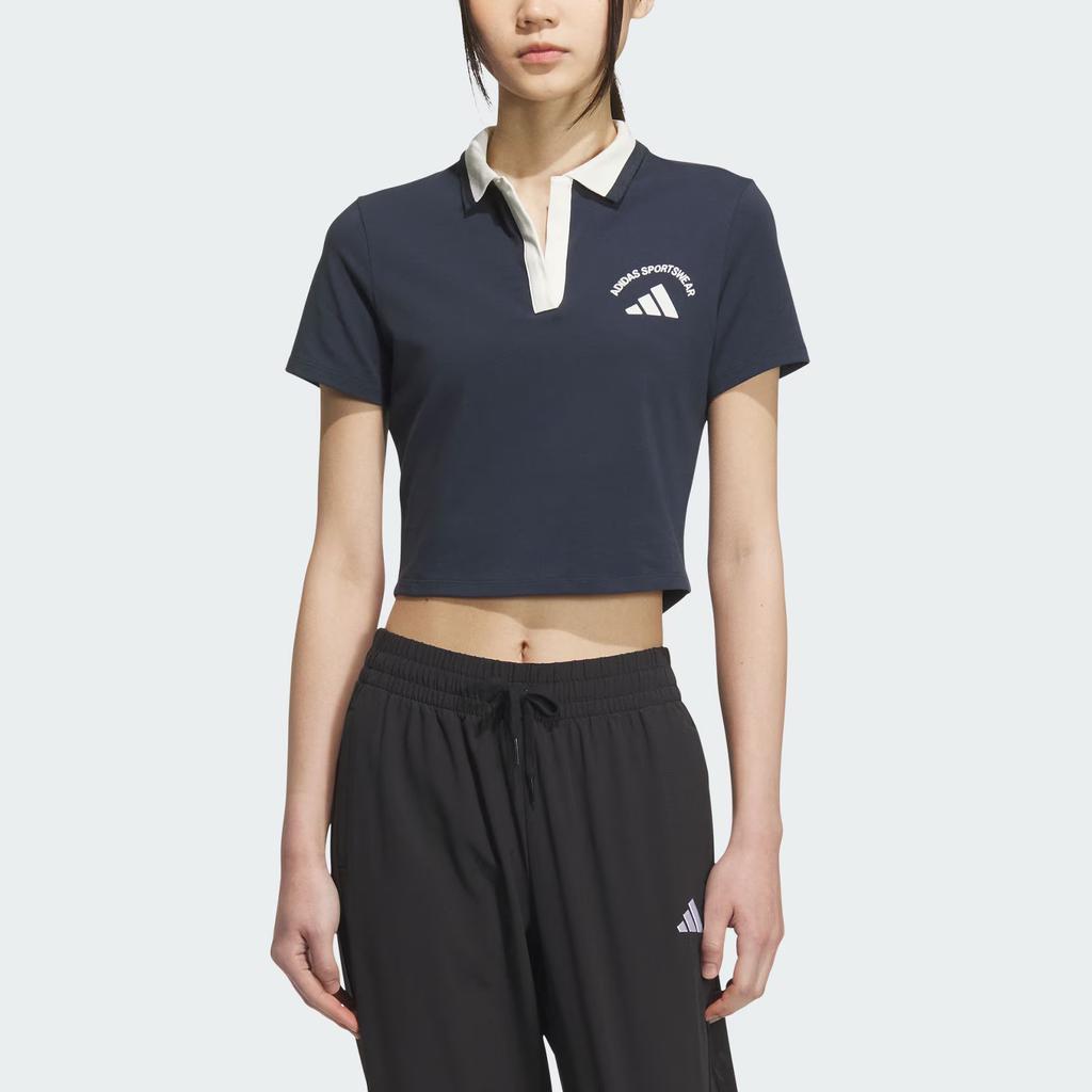 adidas Sportswear SS25 Casual Slim Fit Short Sleeve Polo Shirt Women Tops KC0076