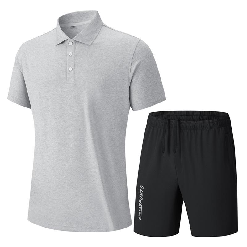 2026 Men's Casual Cotton Polo and Pants Set – Breathable, Comfortable, Customizable