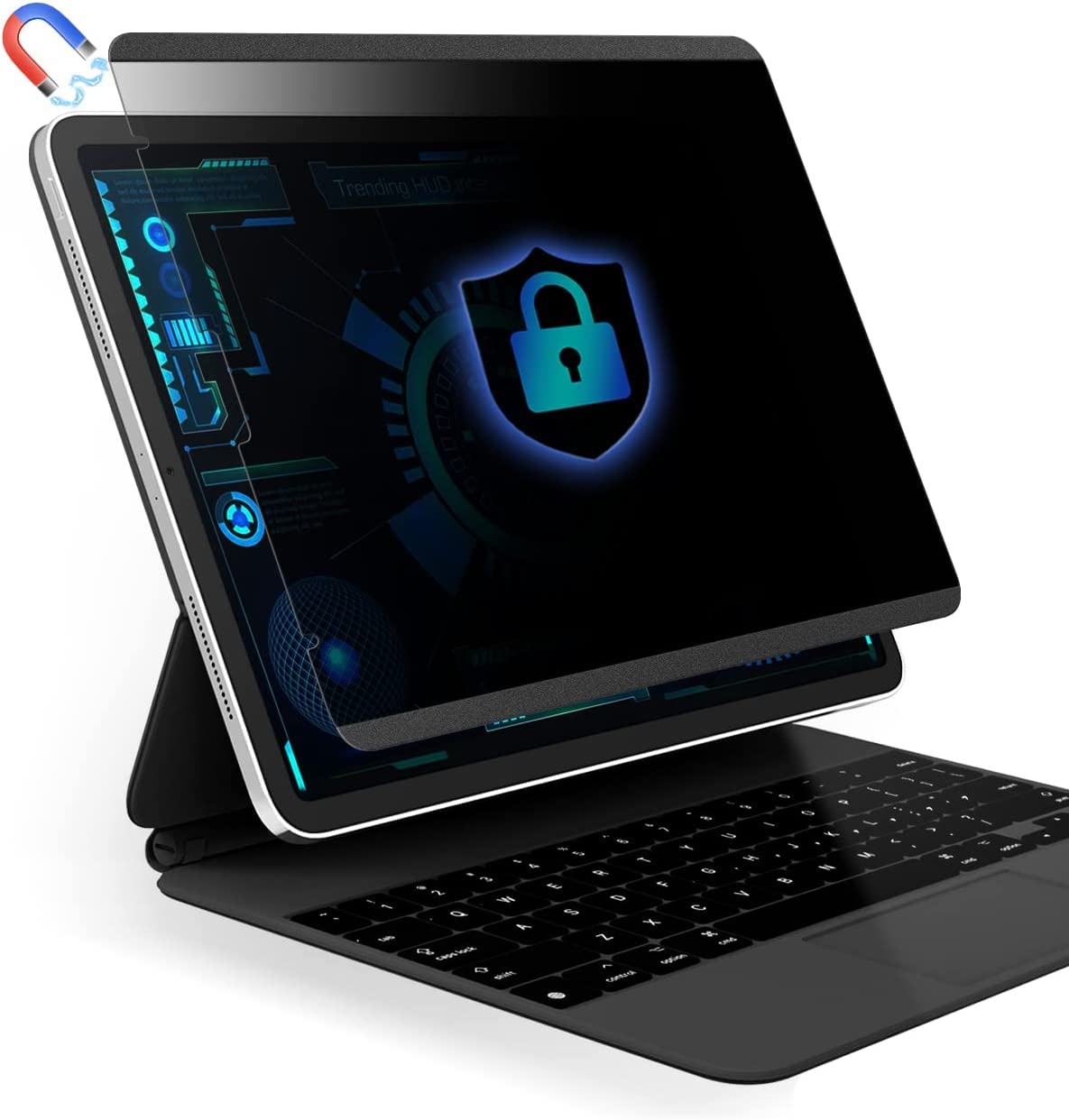 

Защитная пленка с фильтром конфиденциальности для iPad Pro 12.9 (2022 6-е поколение, M2, 5-е поколение, 4-е поколение, 3-е поколение) с блокировкой синего света