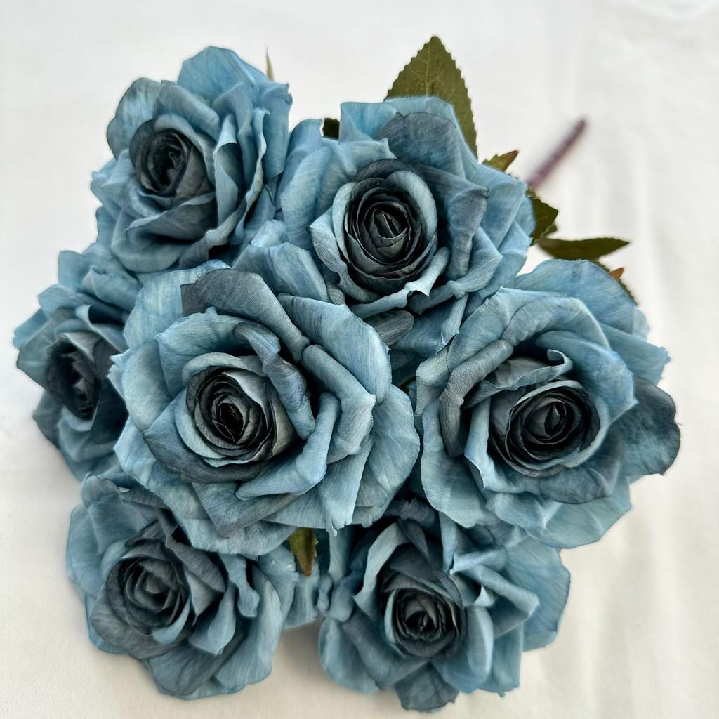 Realistic Rose Flower Decor Piece With Silk Material For Wedding Celebrations And Photography Props