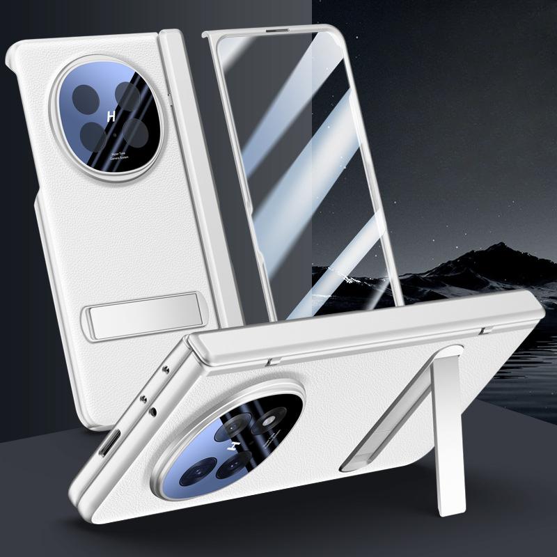 

Подходит для чехла для телефона Oppo Find N5 и интегрированной пленки, откидная крышка Find N5, полная защита, кронштейн с защитой от падения центральной оси, кожаный чехол OPPO Find N5