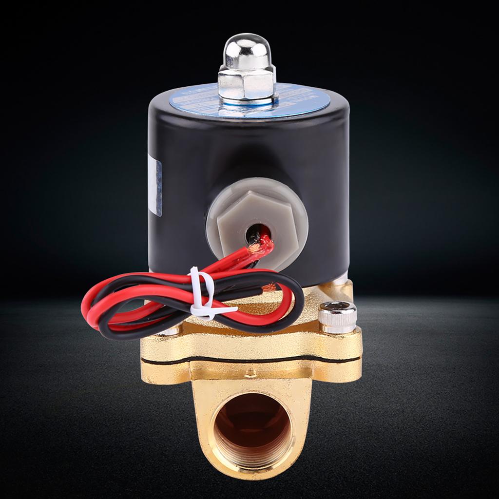 12V 1/2\\\" Normal Closed Electric Solenoid Valve for Water  Fuels Gas