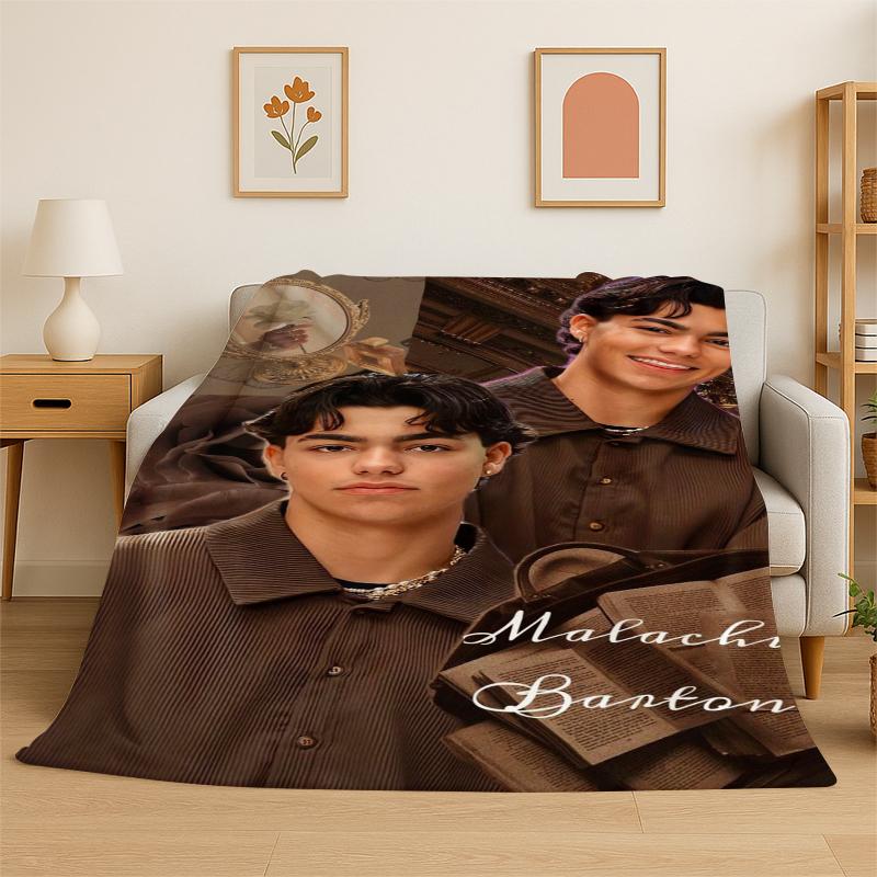 Fashion Malachi Barton Star Soft Flannel Throw Blanket,Warm Cozy Blanket for Bed,Couch,Sofa,Bedroom,Living Room,Travel,Picnic