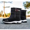 Men's Winter Thickened Padded Wool Waterproof Cozy Warm Cold Lightweight Hiking Waterproof Non-slip Thick-soled Snow Boots