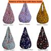 Magic Retractable Bubble Pleated Floral Shopping Bag for Women Lightweight Elastic Reusable Tote