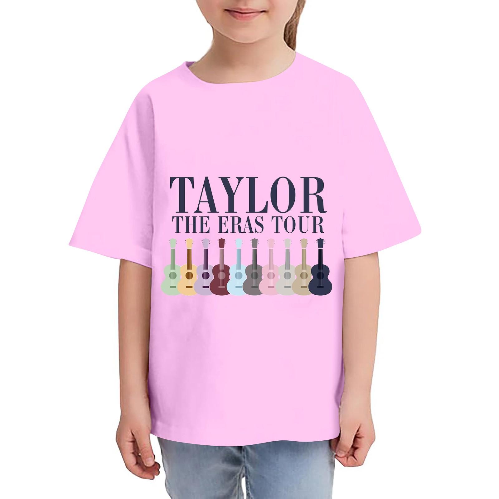 

Children s Round Neck Printed Short Sleeved T-Shirt Casual And Comfortable Cotton Children s Top 140