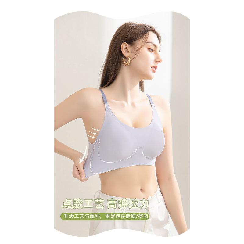 Women S Thin Breathable Seamless Sports Bra Half Fixed Drop Cup