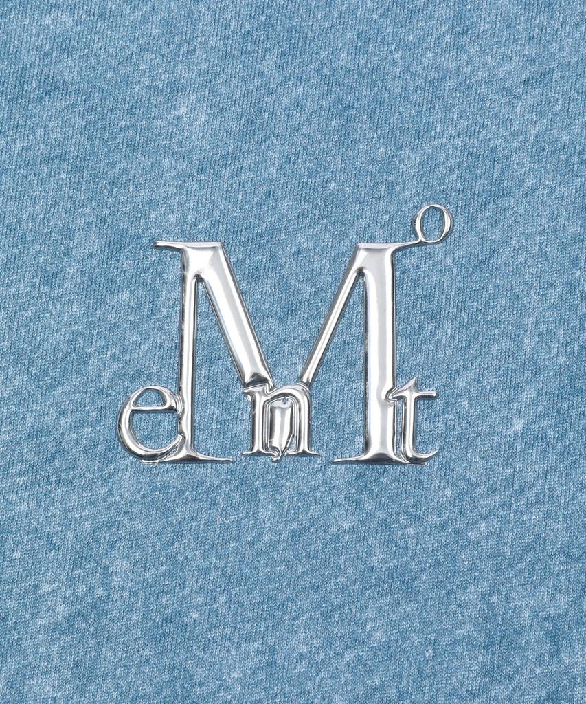 MUCENT Slap Pigment Washed Metal Logo Setup Short Sleeve T-Shirt (2 Colors)