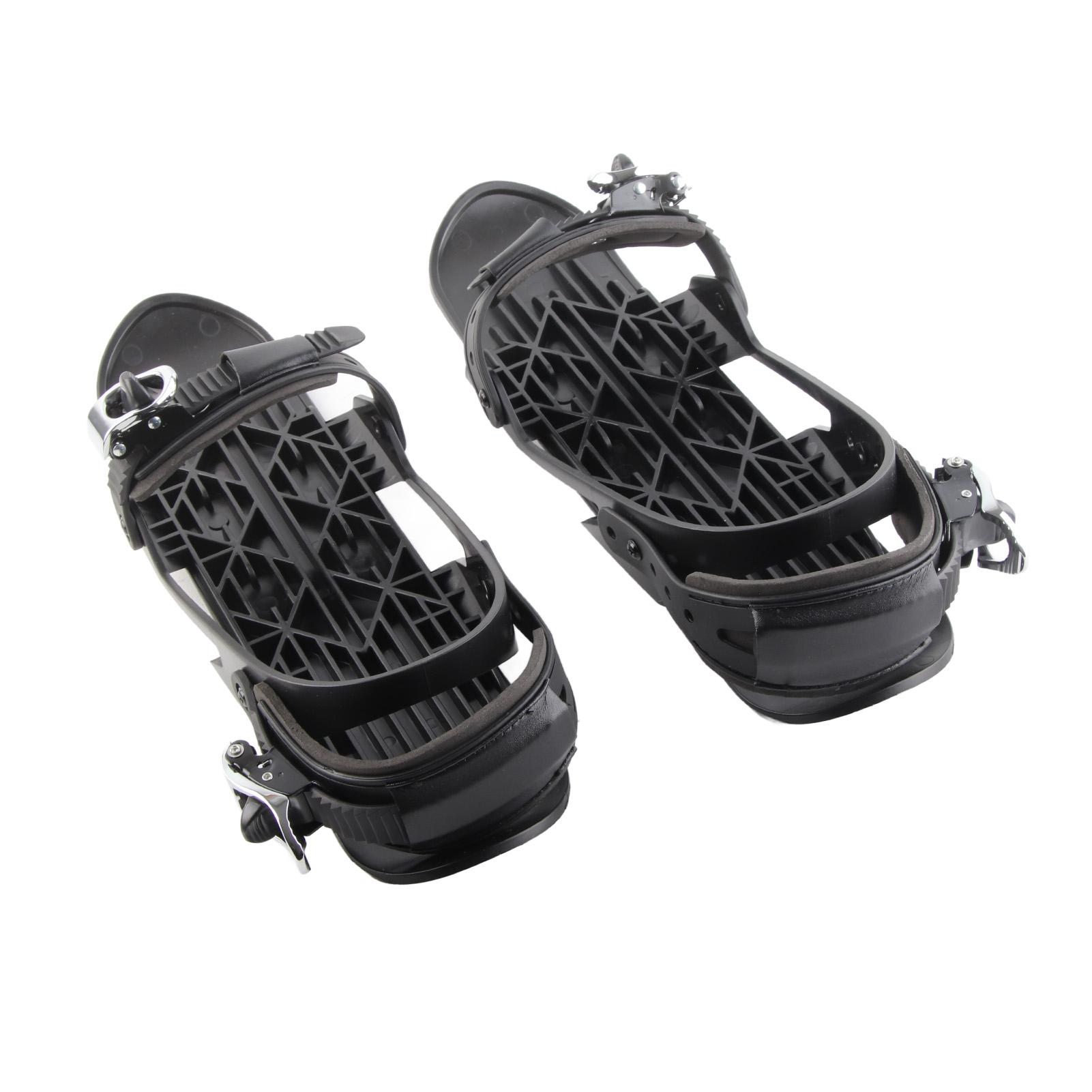 Mini Ski Schaatsen Korte Sneeuw Skateboard Schoenen Snowblades Bindingen voor Winter Buitensporten black
