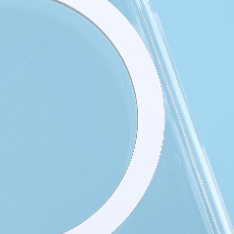 Für Telefon Magsafe Transparente Hülle Magnetischer Ständer Halter Geldbörse 2 Kartenfächer Doppelter Starker Magnet Stoßfeste Handyhülle