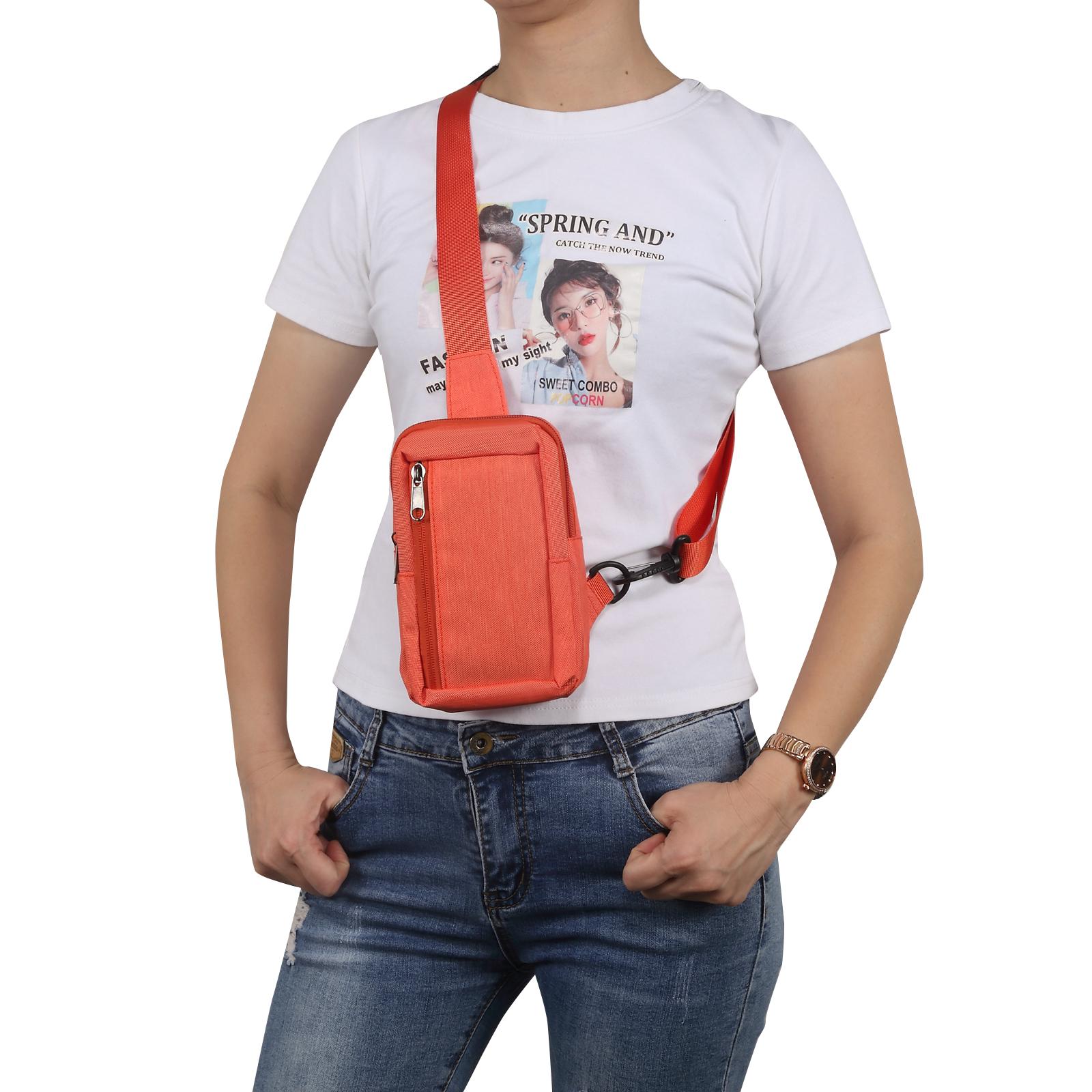 

Модный нейлоновый водонепроницаемый чехол через плечо для маленьких женщин поясная сумка открытый плечевой ремень на молнии кошелек чехол для мобильного телефона для мужчин повседневная дорожная нагрудная сумка оранжевый