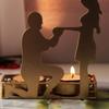 Romantic Candle Holder Metal Wedding Candelabra Candlestick Stand Party Decoration Centerpiece Tabletop Ornament