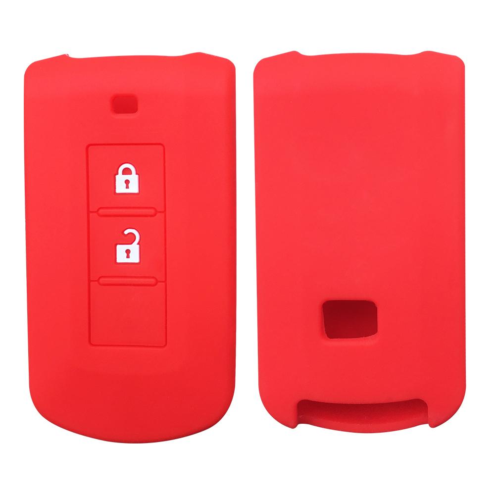 Remote Key Cover Case for Mitsubishi L200 Xpander ASX Outlander Mirage Eclipse Cross Pajero Sport Lancer Silicone Car Key Holder
