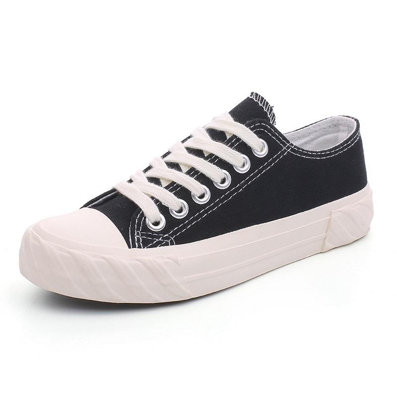 Classic versatile low-top canvas shoes women's spring new casual shoes cloth shoes student rubber shoes white shoes