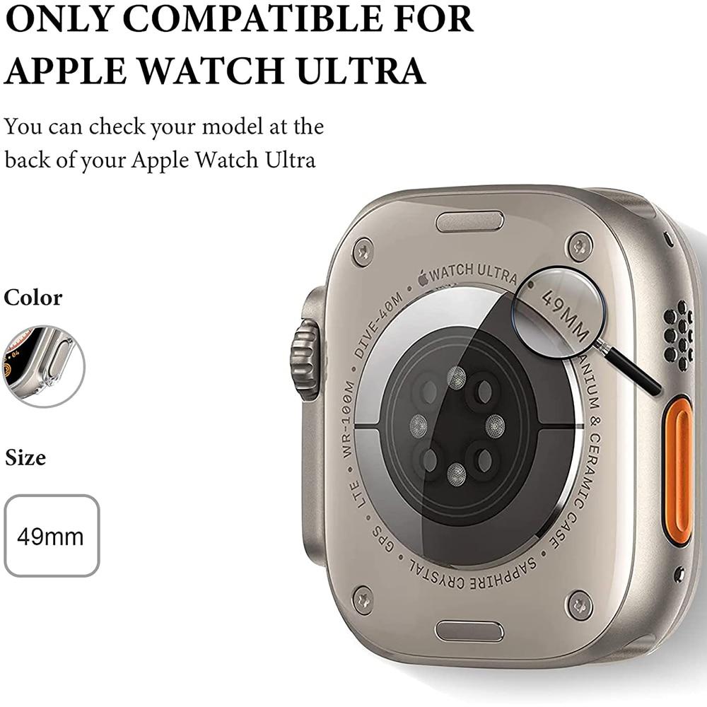 Relojový základ pro Apple Watch Ultra 49 mm, ochranná dura de PC, Marco hueco, parachoques pro iwatch 8 Pro/Ultra