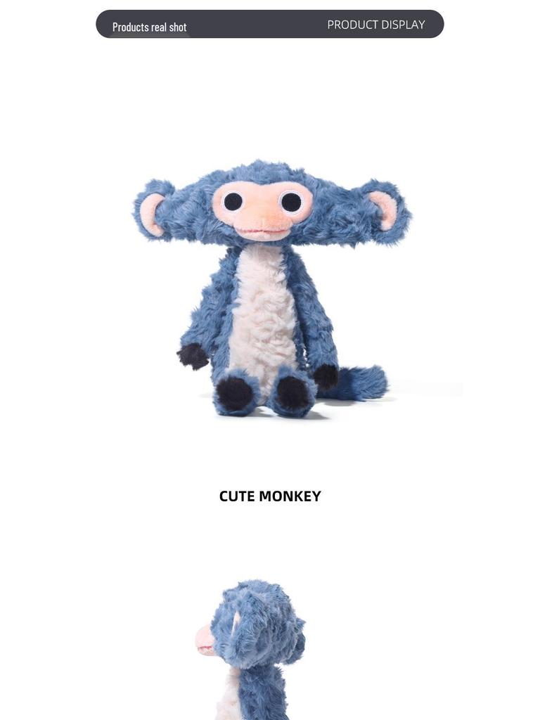 Deva Fox Plush Monkey Doll - Stuffed Animal Gift & Sleeping Pillow