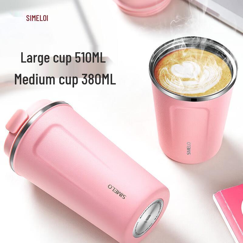 SIMELO Stainless Steel Insulated Travel Coffee Mug