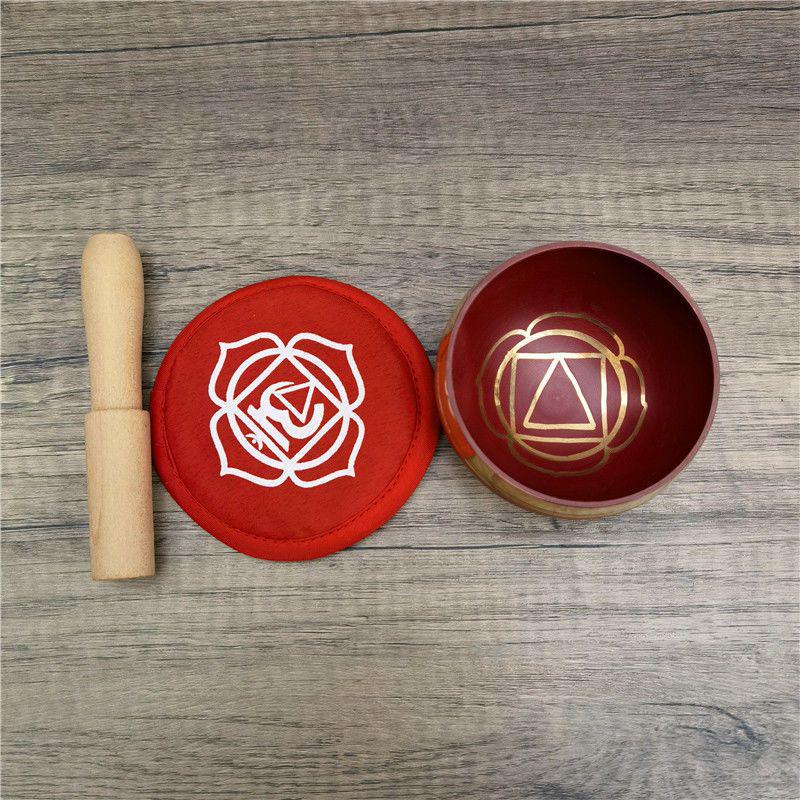Seven-Color Handmade Singing Bowl for Meditation and Yoga – Nepalese Bronze Chime Bowl