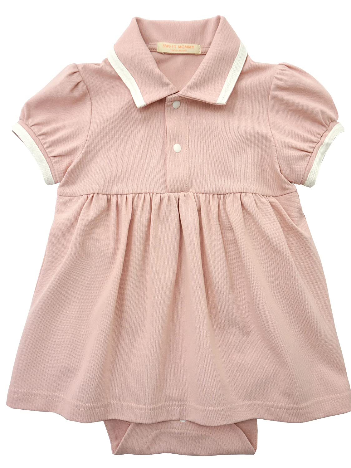 

Sweet Mommy Детский комбинезон-поло из пике хлопка для девочек, розовый, 50-70