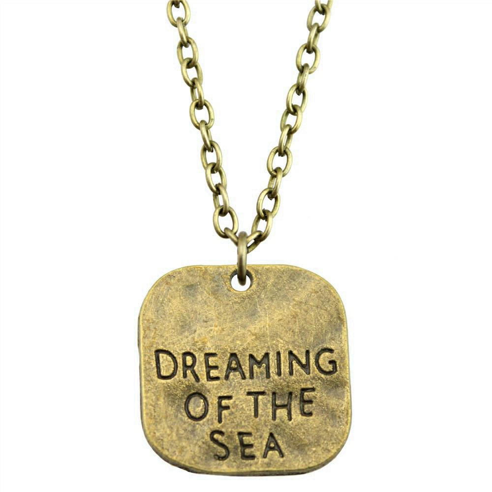 

Letter Charm Tag Necklace Canada Graduation Student Pendant School Jewelry 43cm Chain A02-1pcs-19x19mm