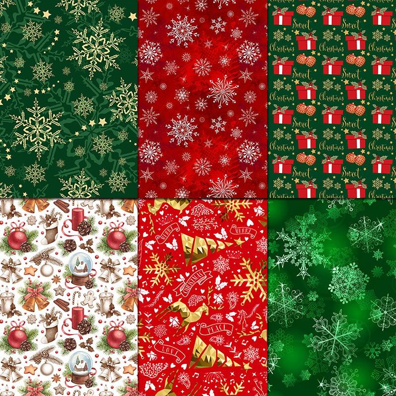 Merry Christmas Crapbook Paper Pad 6x6inch Single-Sided Vintage Scrapbooking DIY Decorative Cardmaking Supplies 24pcs Junk Journaling Craft Paper