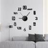 European Diy Creative Clock Simple Wall Clock Wall Punch-Free Living Room Home Bedroom Wall Sticker Silent Clock