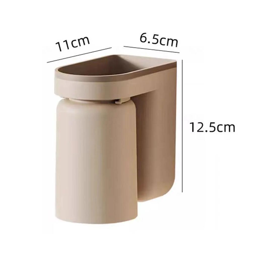 Wandmontierter Zahnbürstenhalter, bohrfreie Installation, wasserfrei und leicht zu reinigen, Zahnbürste und Zahnpasta für Paare