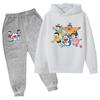 Kids Autumn Winter Clothes Hoodie Cartoon Long Sleeves Sportswear Coat+Pants 2P Boy Girl Toddler 3-12Yrs Leisure Top Fashion Set