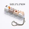 4 Keys Keycap Keyring Cute Cat Mechanical Keyboard Keychain  Gifts for Kitten Fans