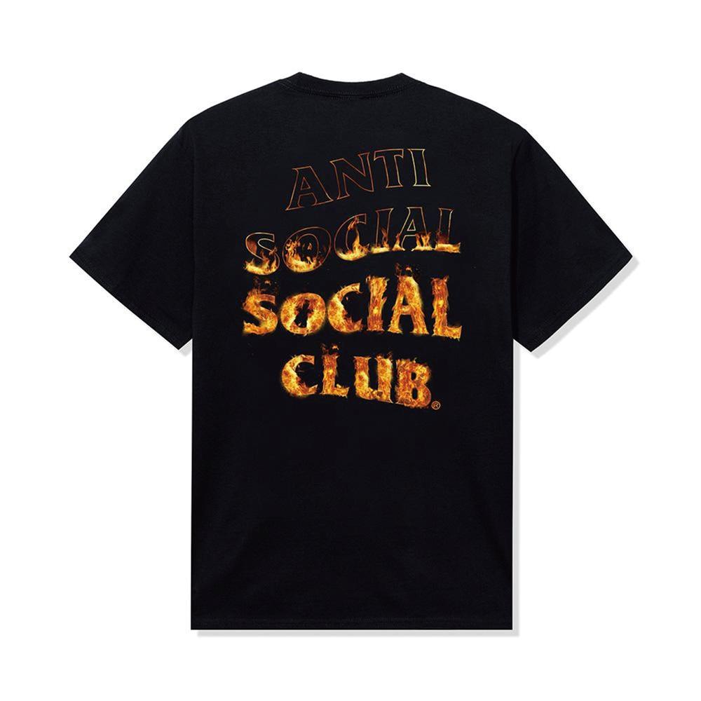 Anti Social Social Club Fire Inside Usa Short Sleeve T-Shirt Black/L