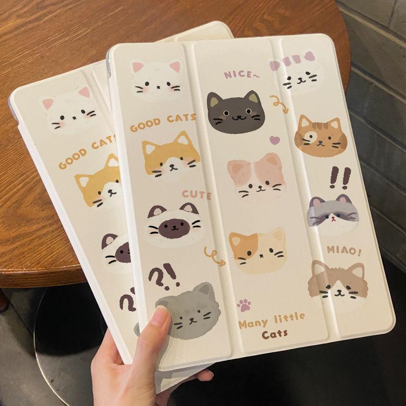 Niedliche Cartoon-Hundehülle für iPad Air4/5 10,9 Zoll, dreifach gefaltete Silikonhülle für iPad mini4/5 7,9 Zoll Pro11/12,9 Zoll 2021/20/19 gen9/8/7 10,2 Zoll
