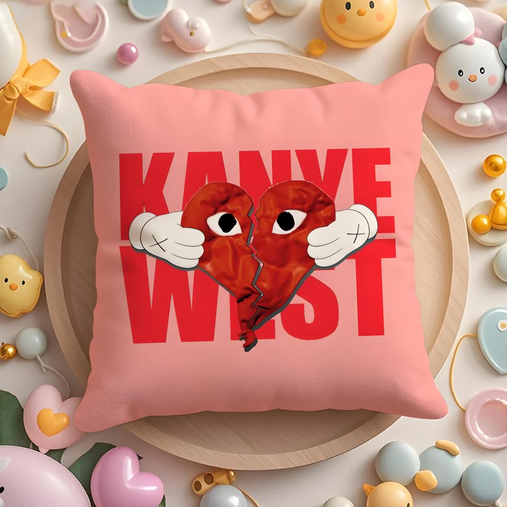 Singer K-Kanye Omari West Cushion Cover Home & Car Multi-Scene Pillow Cover - Reversible, Soft & Durable for Daily Use