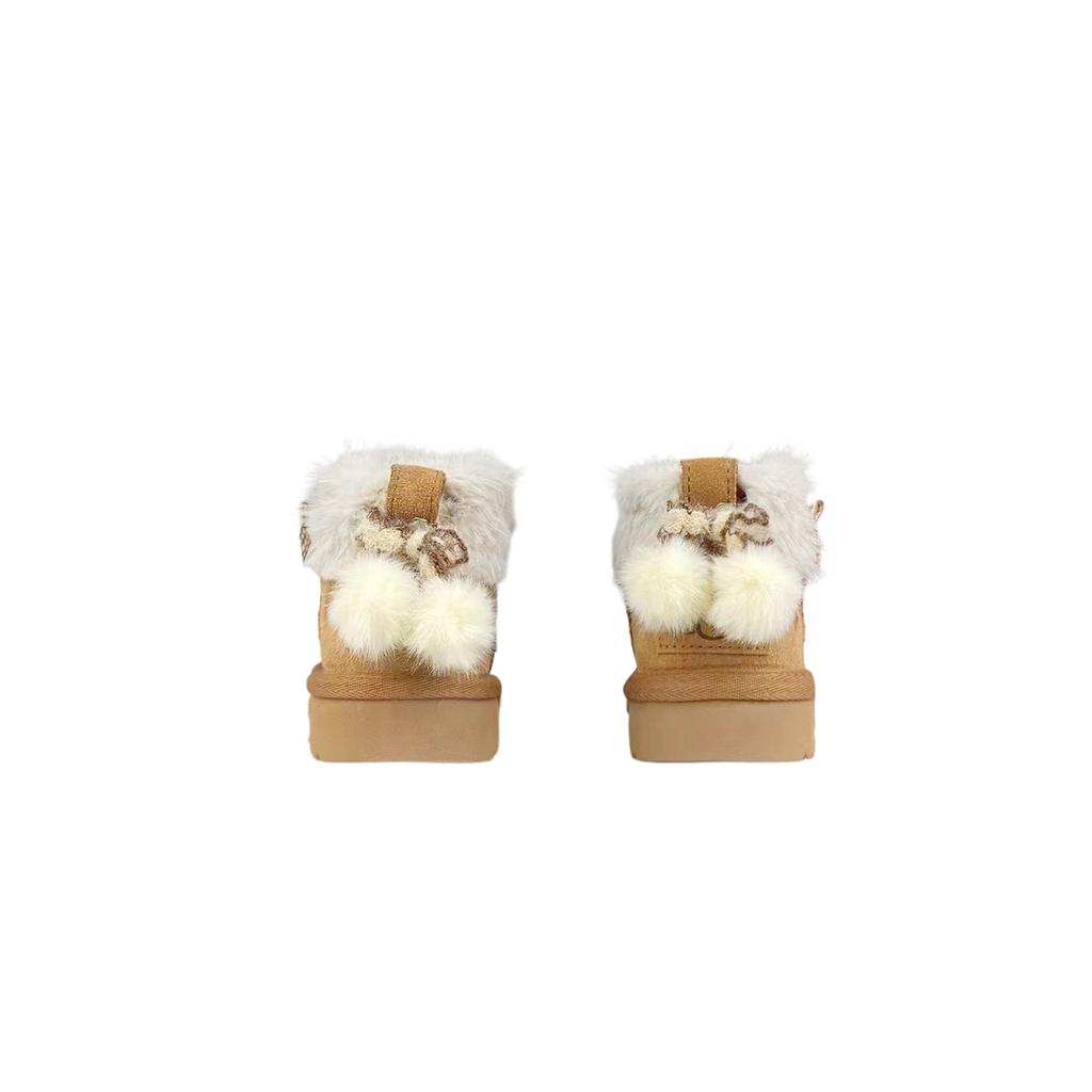 UGG CLASSIC ULTRA MINI Thermal Ankle Length Snow Boots Women's Brown 1116109-CHE(Team373-BOX)