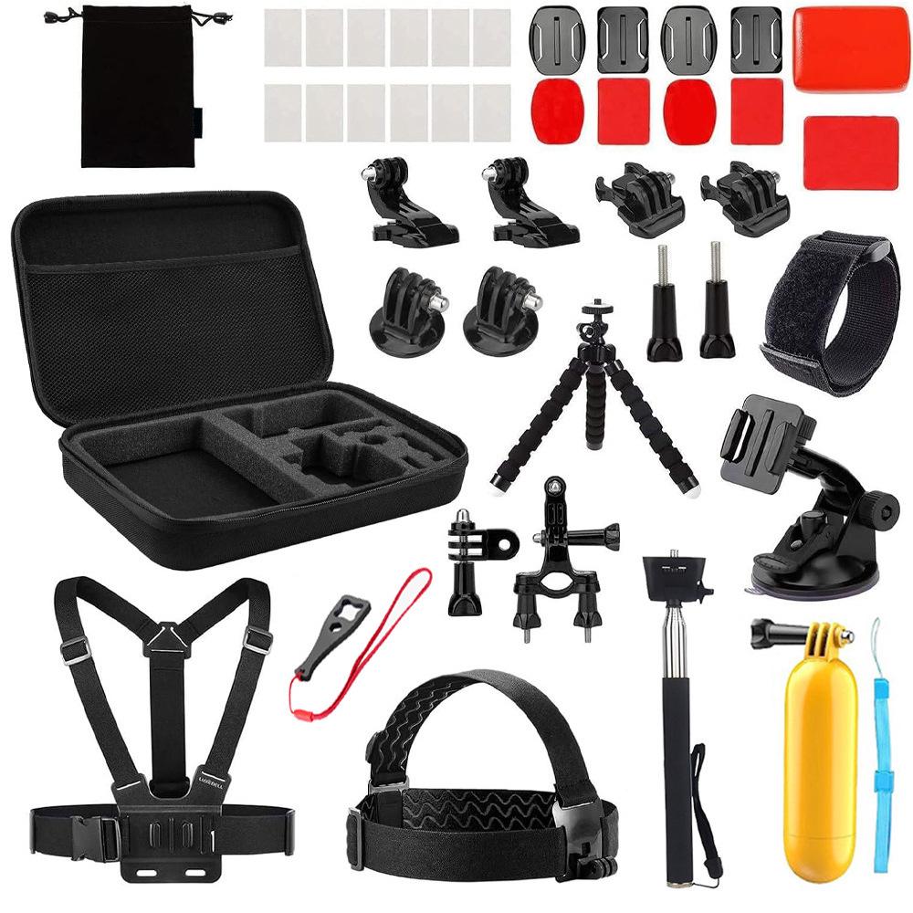45-in-1 Wasserdichtes GoPro Sportkamera Zubehör Set mit Brustgurt für GoPro DJI Xiaoyi SJCAM
