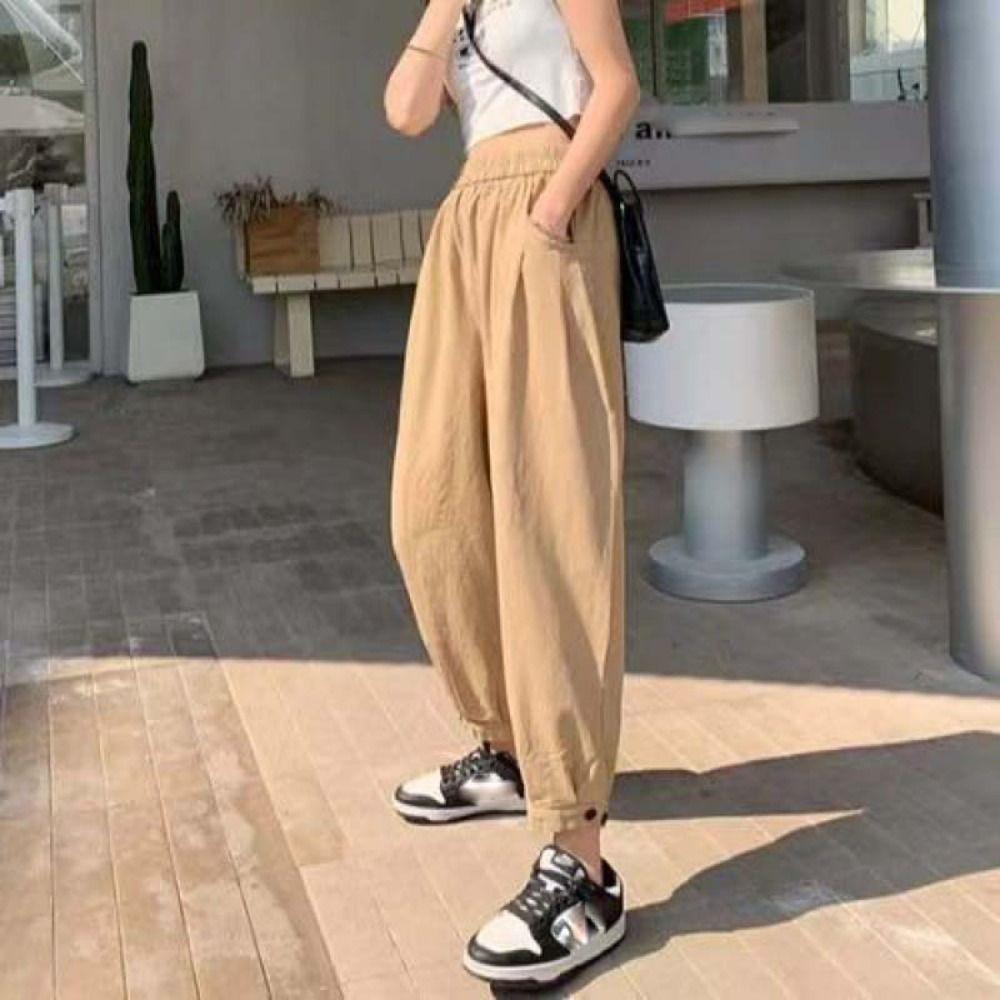 

Straight Loose Harlan Pants Drawstring Women s Baggy Harem Pants Casual Sports