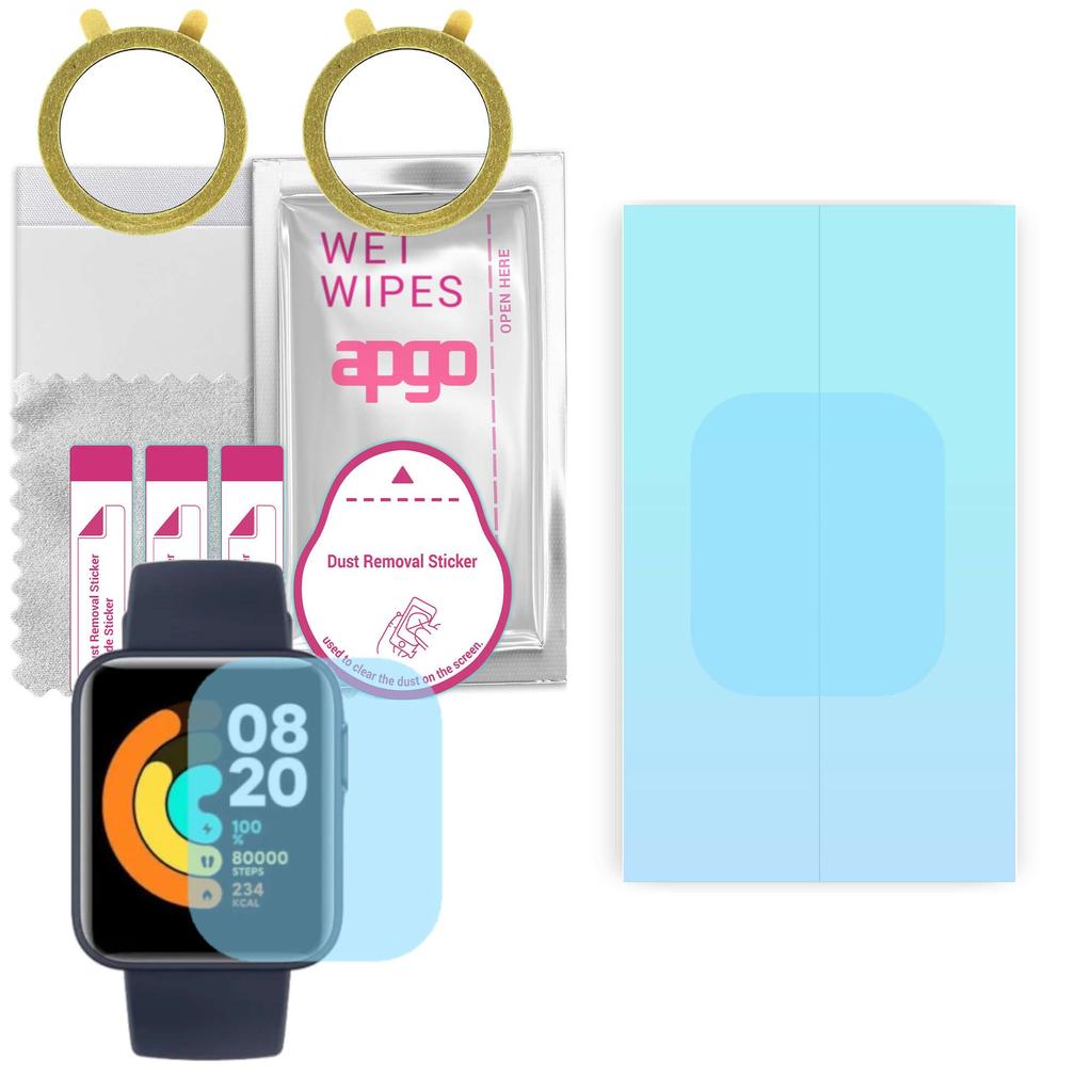 Apgo 3x Pellicola Idrogel Ultra-Clear Per G.Rossi SW009, Protettore Schermo Flessibile TPU Con Strato Di Posizionamento - 2