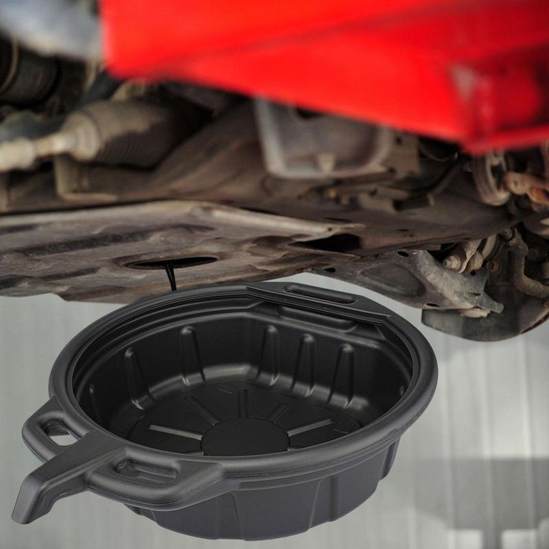 Large Capacity Durable Oil Drain Tray Can Stable Fluted Collect Pan, for Car Fuel Fluid Vehicle Workshop Maintenance Tool Parts