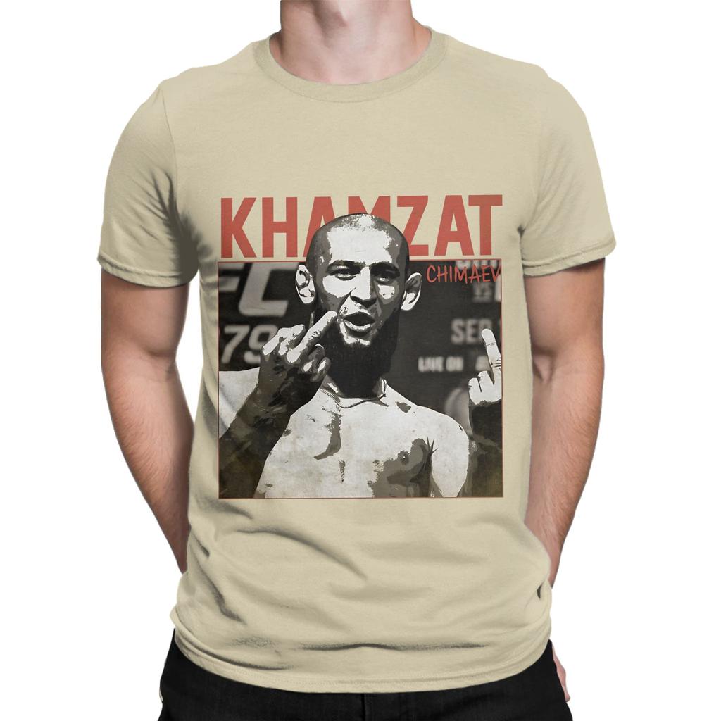 Khamzat Chimaevs TShirt for Unisex Funny Pure Cotton Tee Shirt Round Neck Short Sleeve T Shirt 4XL 5XL 6XL Tops