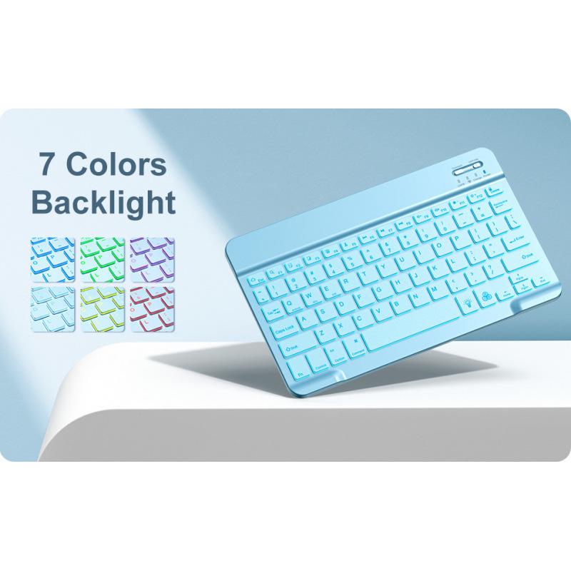 Huawei MatePad SE11 Bluetooth Keyboard Case with Pen Slot & 7-Color Backlight