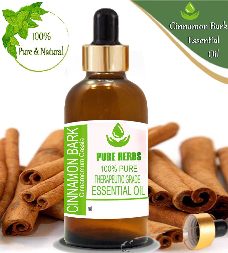 Pure Herbs Cinnamon Bark 100% Pure & Natural Cinnamomum Cassia Essential Oil ZA 295