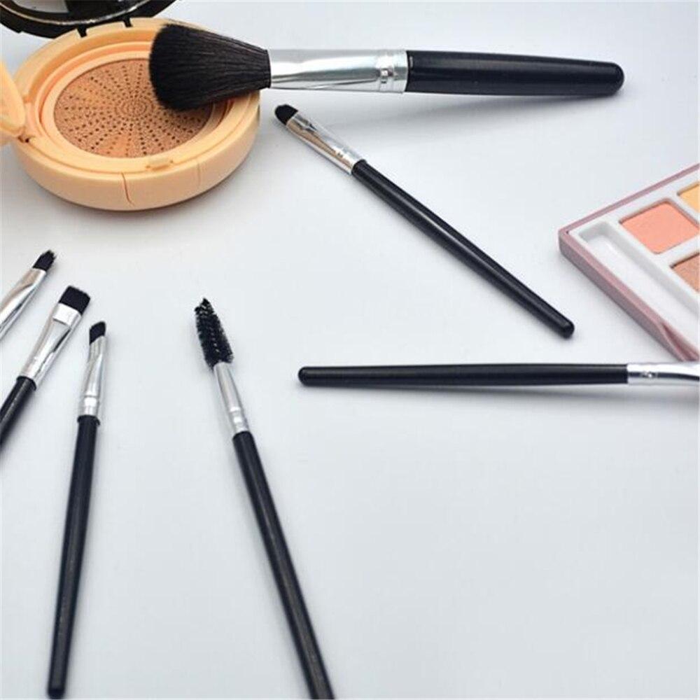 7Pcs Makeup Brushes Black Set Professional Cosmetic Powder Eye Shadow Foundation Blush Lip Eyebrow Make Up Brush Beauty Tool