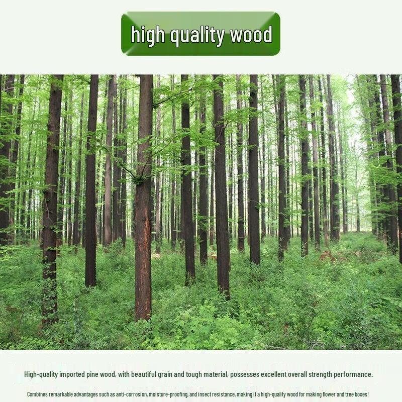 Outdoor Carbonized Wood Planter Box